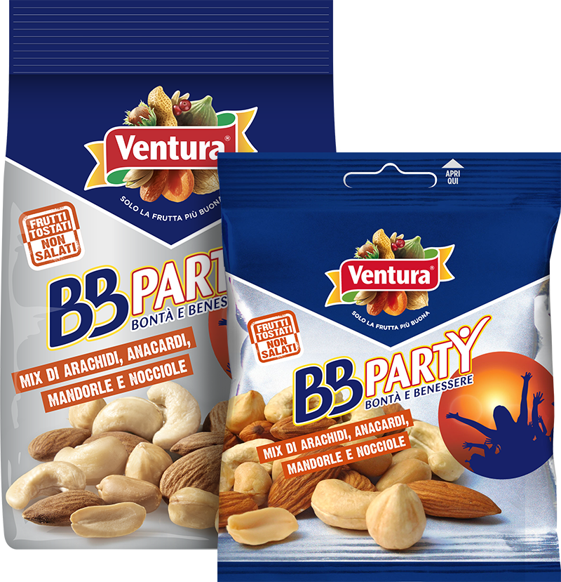BBParty: mix di frutta secca tostata e non salata BBParty: mix di frutta secca tostata e non salata