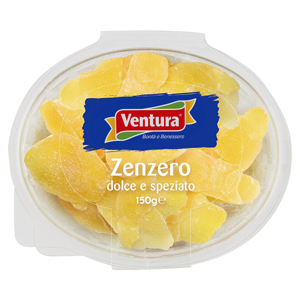 Zenzero a fette <span>disidratato e zuccherato</span>