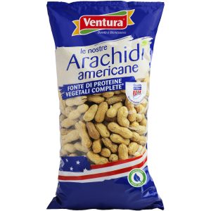 arachidi americane noccioline ventura in guscio confezione 1 kg