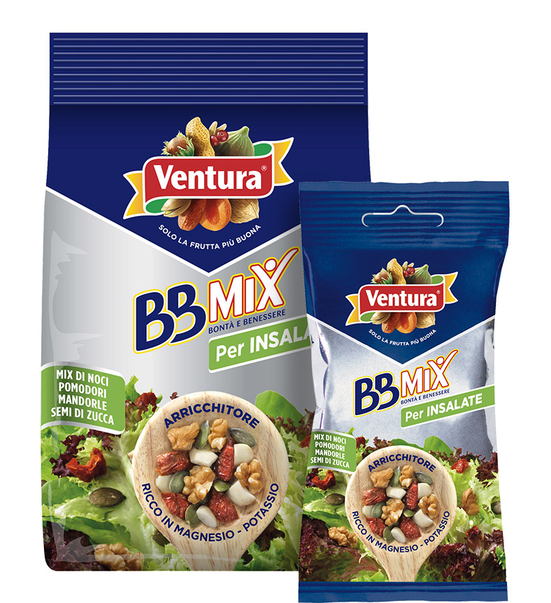 BBMix per insalate con Noci, Mandorle, pomodori secchi e Semi di zucca