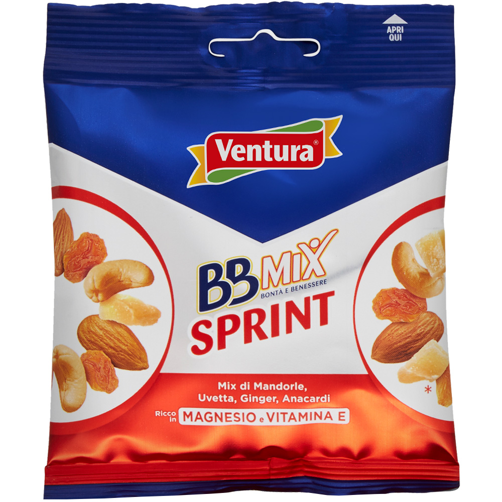BBMix Sprint <span>con Mandorle, Uvetta, Zenzero e Anacardi</span>