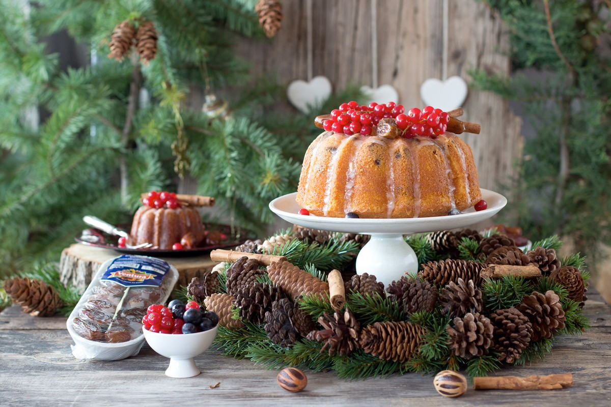 Torta speziata agli agrumi con datteri Ventura