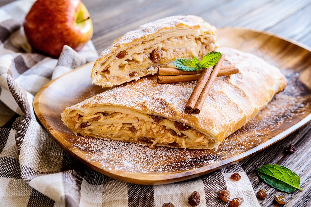 Strudel di mele, uvetta e pinoli Ventura