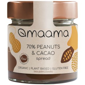barattolo crema maama spalmabile bio arachidi 70% e cacao