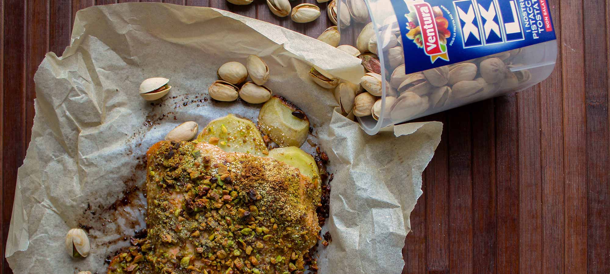 salmone pistacchi granella carta forno pistacchi in guscio xxl ventura