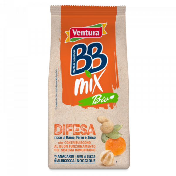 Difesa BBMix Bio Anacardi, Albicocche, Semi di Zucca, Nocciole 120g