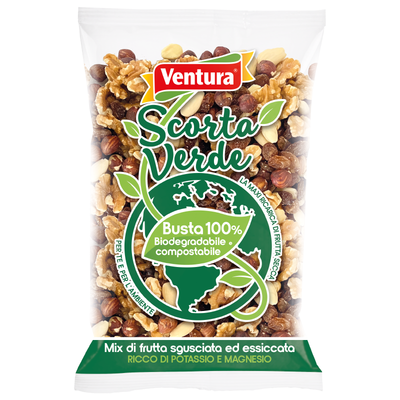 Scorta Verde Mix: Frutta Secca sgusciata ed essiccata