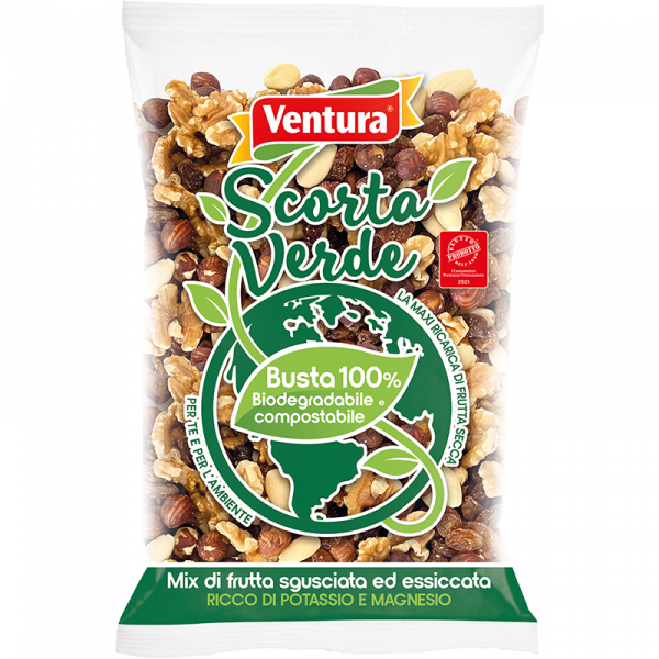 Scorta Verde Mix frutta secca sgusciata ed essiccata 500 g