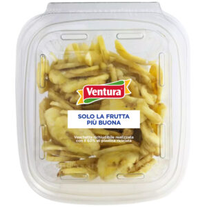 banana chips banane tagliate a fette essiccate non fritte ventura vaschetta
