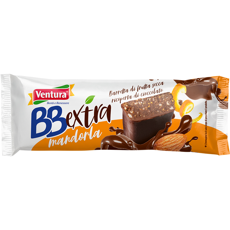 Barretta BBExtra Mandorla ricoperta di Cioccolato