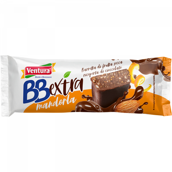 Barretta BBExtra Mandorla ricoperta di Cioccolato 40g
