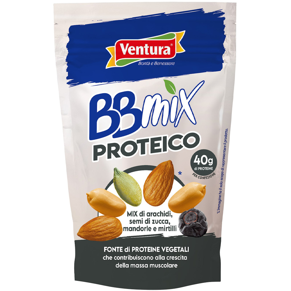 BBMix Proteico <span>con Arachidi, Semi di Zucca, Mandorle e Mirtilli</span>