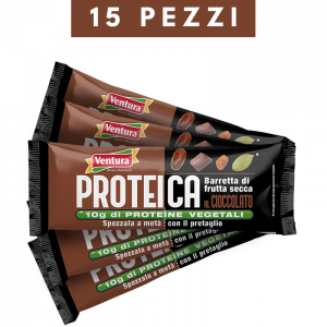 Barretta Proteica di frutta secca al Cioccolato - Confezione 15 pezzi