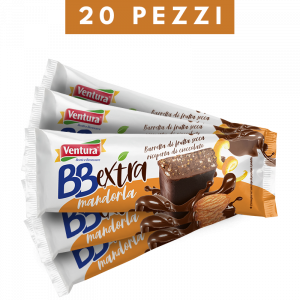 Barretta BBExtra Mandorla ricoperta di Cioccolato - Confezione 20 pezzi