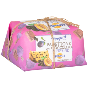 Panettone Vergani con Cioccolato e Prugne Sunsweet