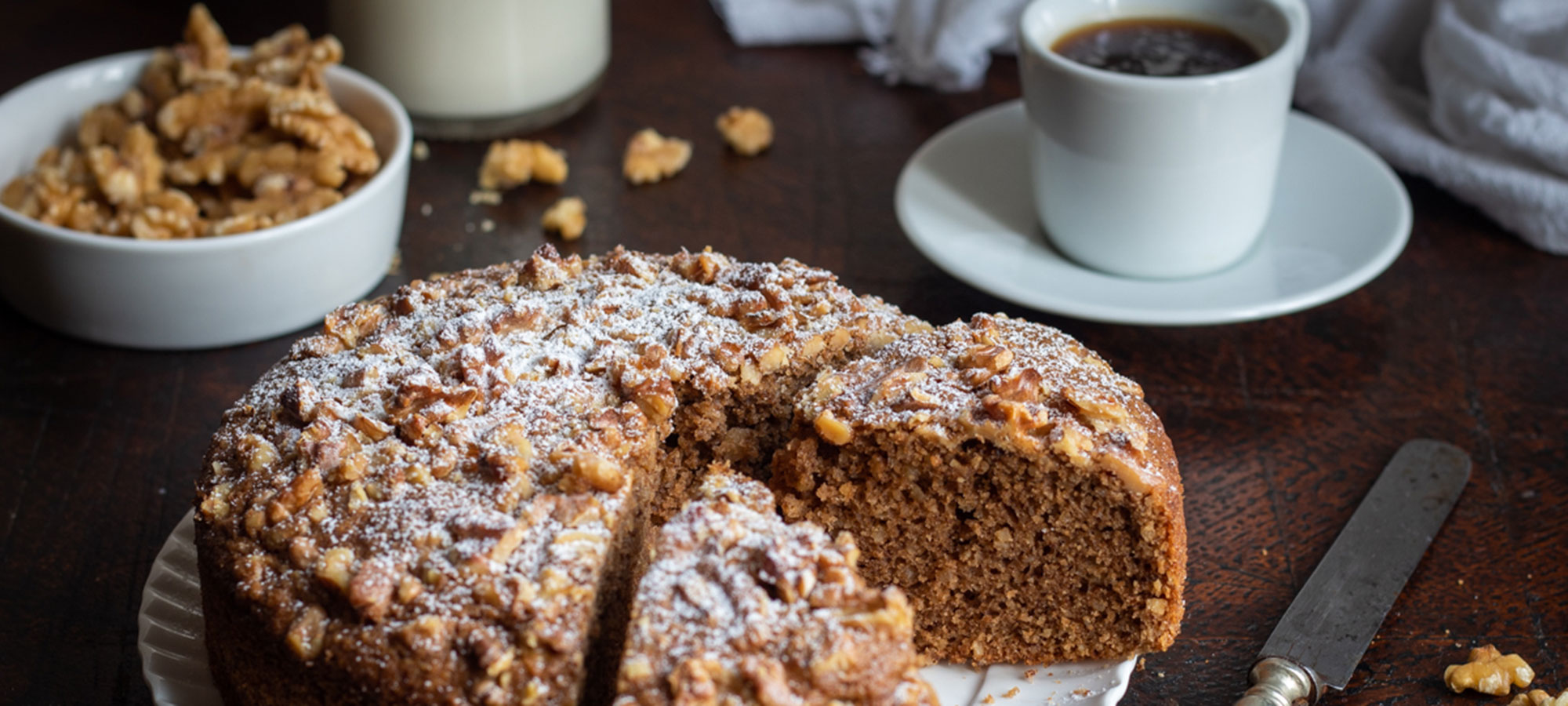 Torta soffice con caffè e Noci Ventura