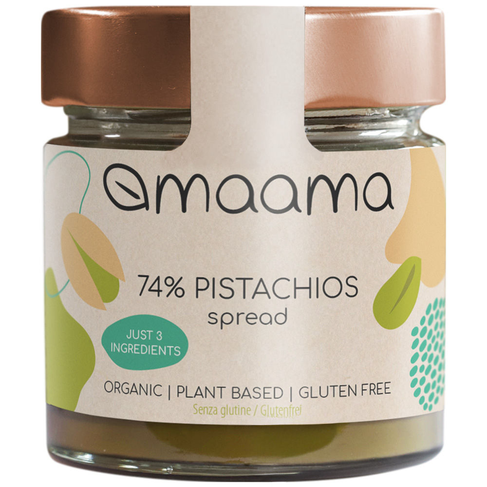 Crema spalmabile al Pistacchio (74%) <span>con prebiotici</span>