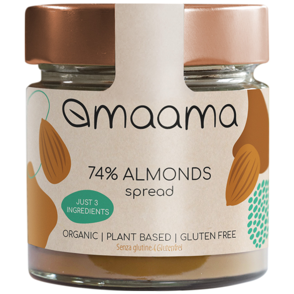 Crema spalmabile alla Mandorla (74%) <span>con prebiotici</span>