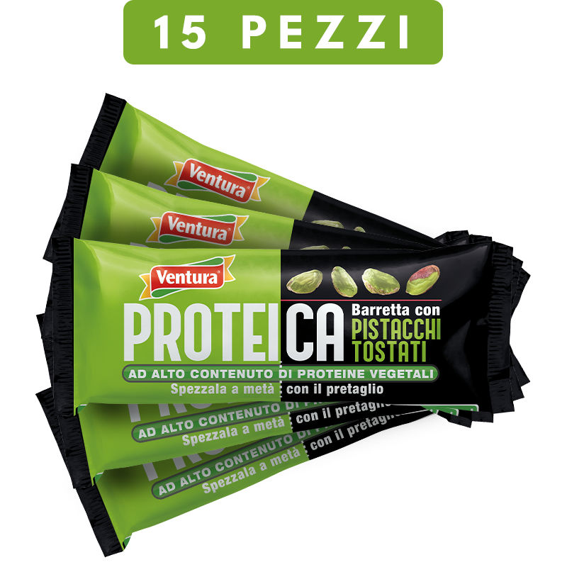 Barretta Proteica <span>con Pistacchi tostati (15 pezzi)</span>