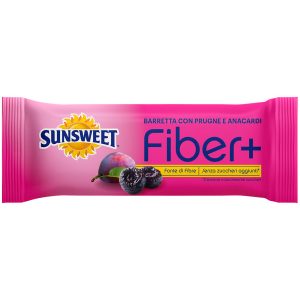 barrette sunsweet fiber plus prugne e anacardi singola
