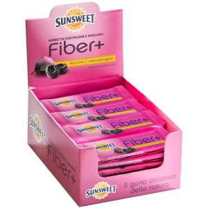 barrette sunsweet fiber plus prugne e anacardi confezione multipla