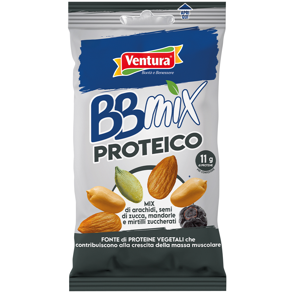BBMix Proteico <span>con Arachidi, Semi di Zucca, Mandorle e Mirtilli</span>